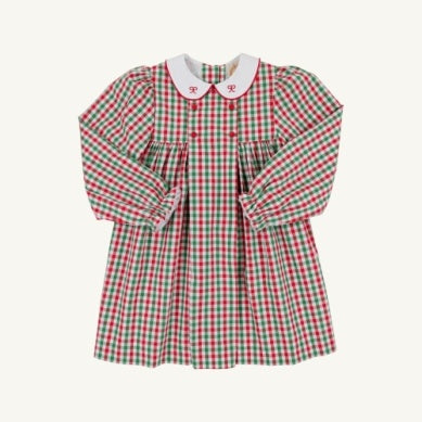 Della Marie Dress | Richmond Red and Kiawah Kelly Green Gingham/Worth Ave White