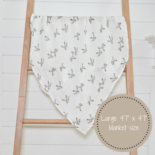 Quackin'up Baby Muslin Cotton Swaddle Blanket