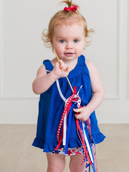 Star-Spangled Knit Swing Top and Bloomer Set