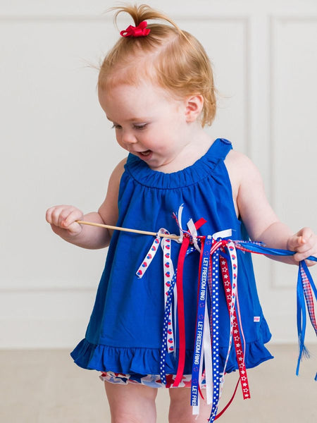 Star-Spangled Knit Swing Top and Bloomer Set