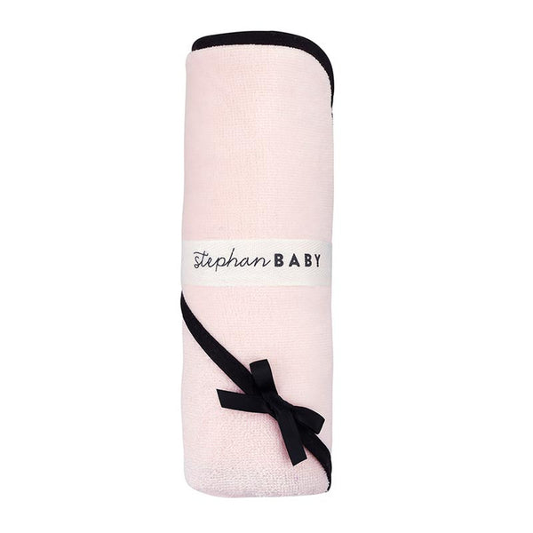 Hooded Towel - Blush with Bow
