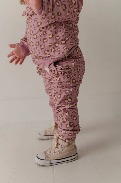 Leopard Ruffle Sweatsuit