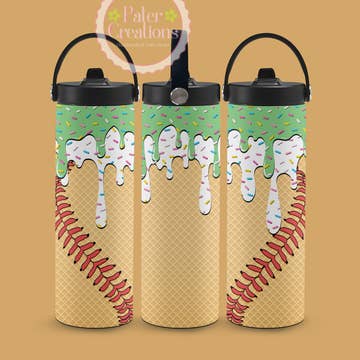 Drip and Dip Ice Cream Metal Tumbler