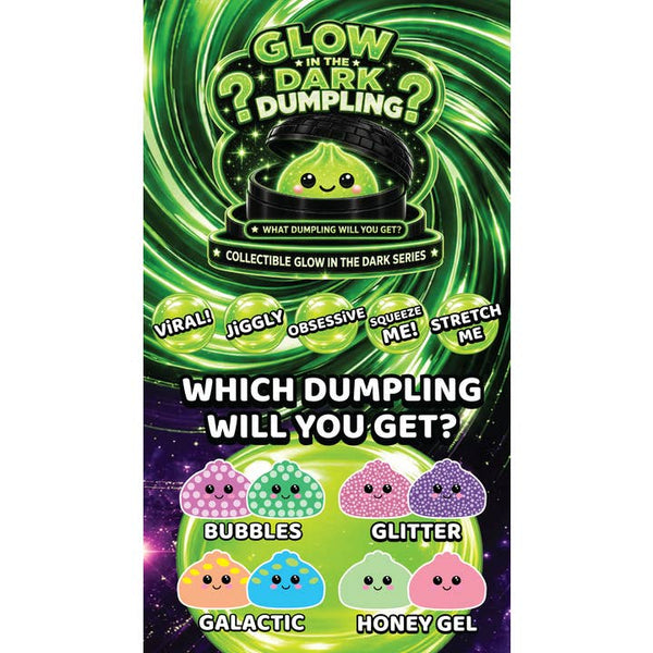 Fun Doh Glow in Dark Mystery Dumpling Squishy - Black Basket
