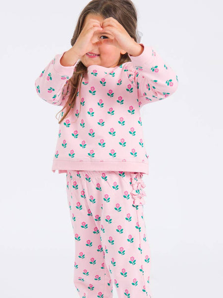 Zinnia Meadow Flutter Sweatshirt Jogger Set