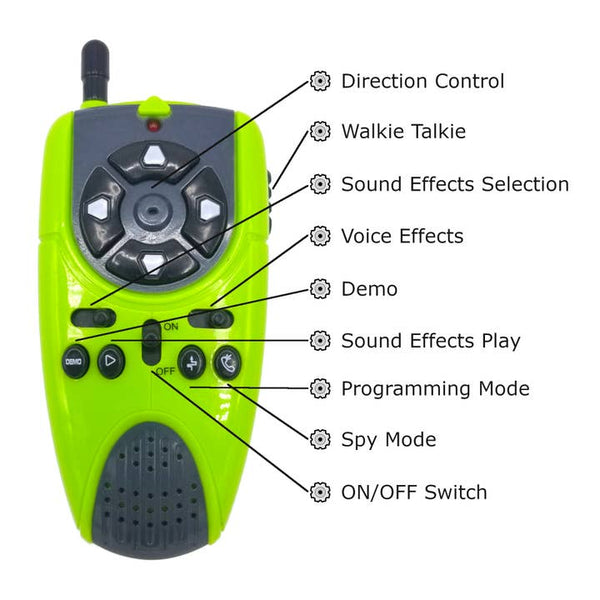 Jabberbot - Move, Talk, Listen & Voice Disguise Rc Robot