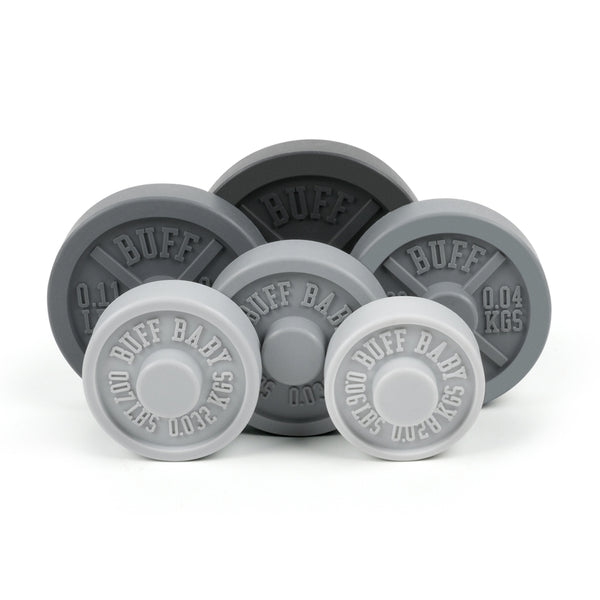 Buff Baby Weight Plate Stacking Toy and Teether