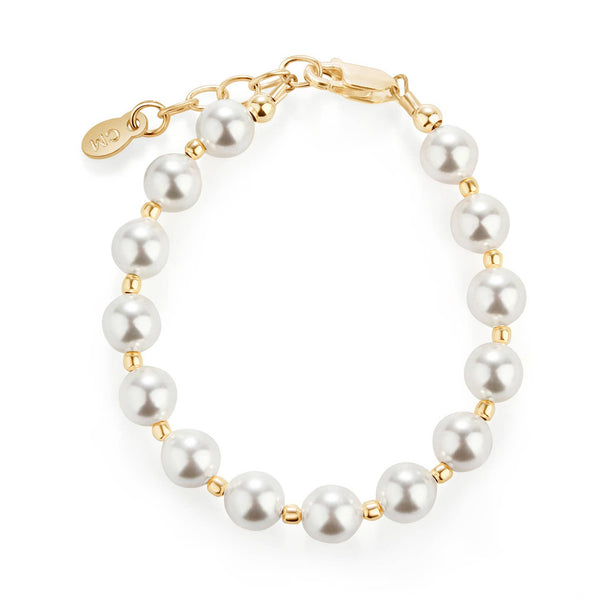 Whitley - 14K Gold-Plated Chunky Pearl Bracelet