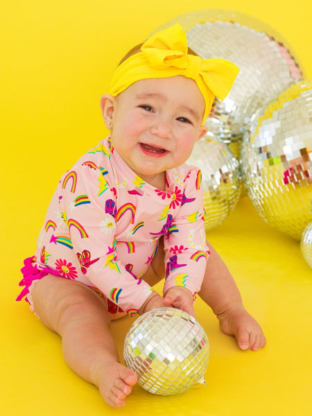 Cowgirl Cutie One Piece Rash Guard Swimsuit