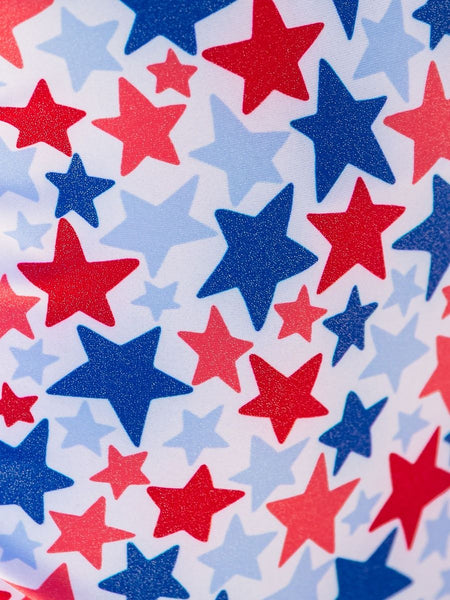 Shimmer Star-Spangled Cross-Back One Piece Swimsuit
