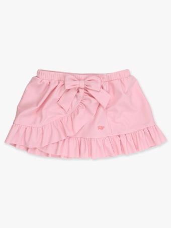 Pink Swim Bow Skirt Cover-Up