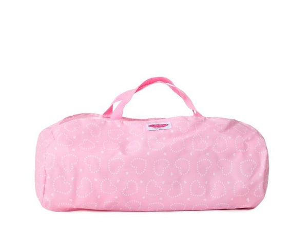 MA Pack-and-Play Crib for Dolls - Pink Hearts