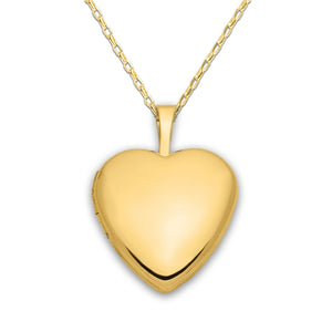 CM 14K Gold-Plated Heart Locket