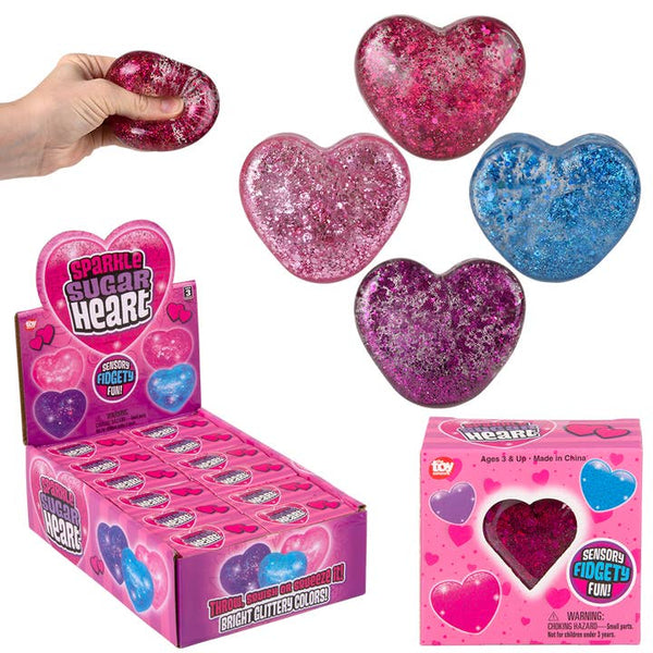 Squeezy Sparkle Sugar Heart 2.5"