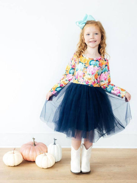 Preppy Patch L/S Tutu Dress