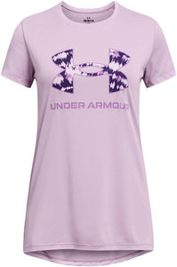 UA Short Sleeved Tech Print Fill T-Shirt-Purple