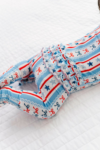 Pretty Patriotic Ruffle Convertible Romper