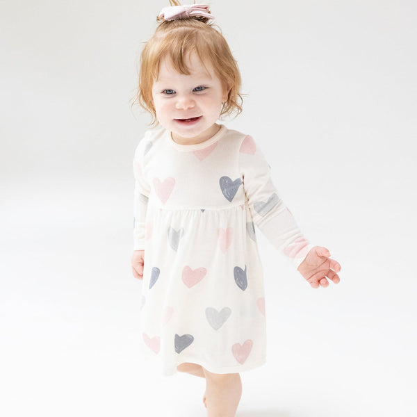 Hearts- Simple Dress and Bloomers