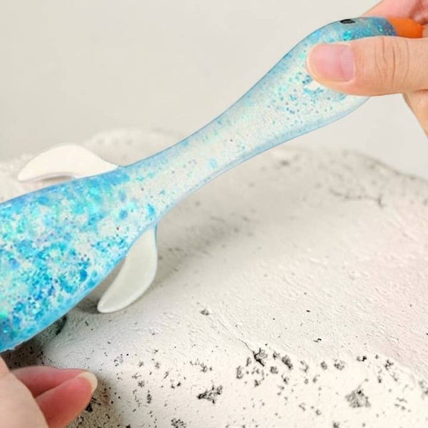 Glitter Duck Squishy- Stretchy Stress Relief Fidget Toy