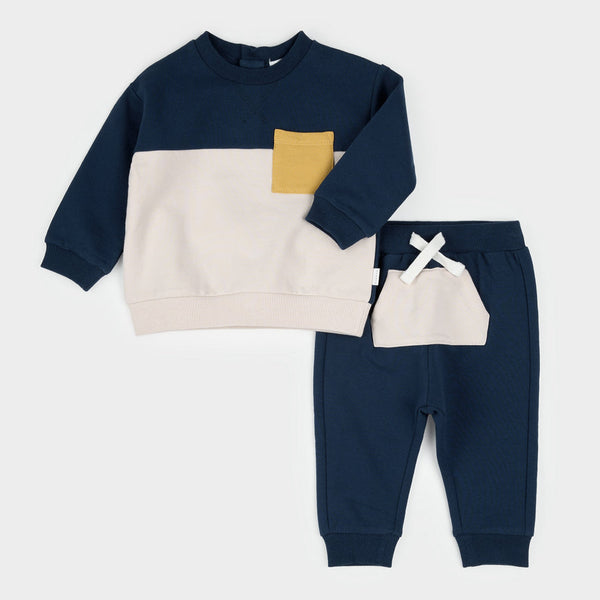 Navy Color Block Set
