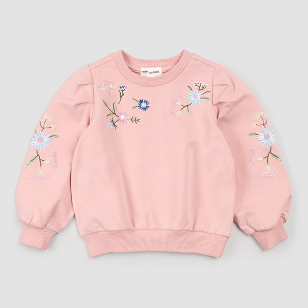 Pink Floral Embroidery Set