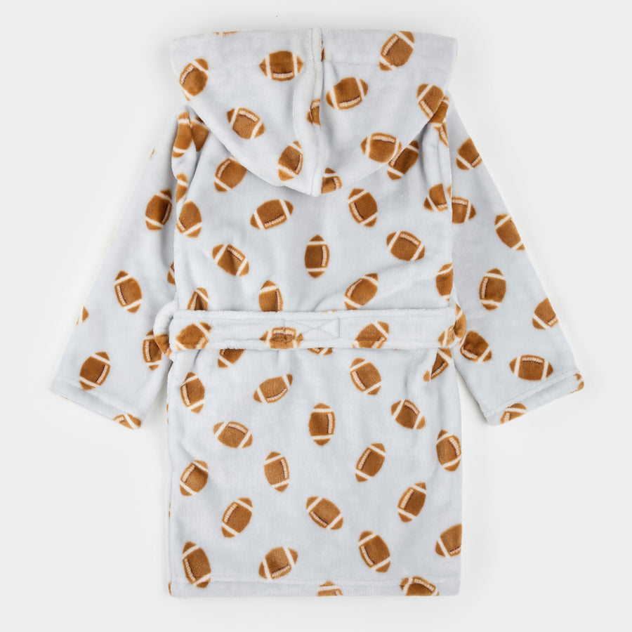 Football Robe Football Light Grey Robe – 4 Kids Only