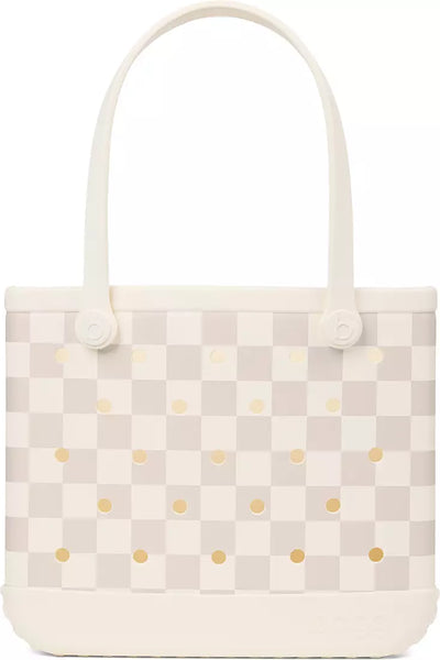 Checker Out Baby Bogg Bag Coconut/Mushroom