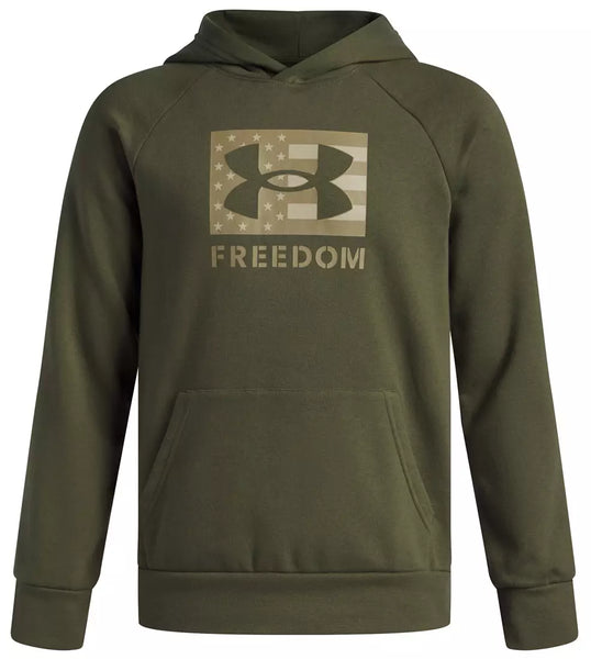 UA Freedom Big Flag Hoodie - Marine OD Green/Federal Tan