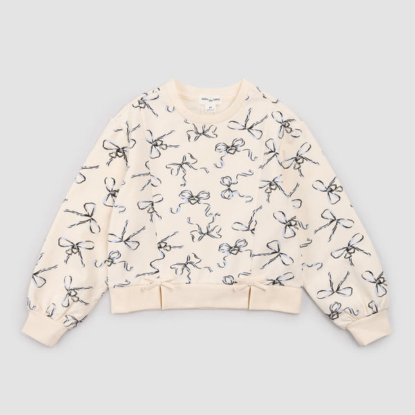Locket Print Sweatshirt Jogger Set