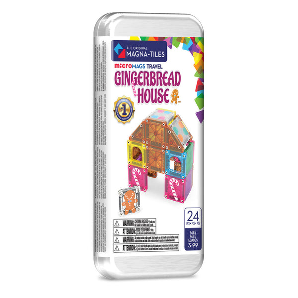 Magna-Tiles microMAGS Travel Gingerbread House