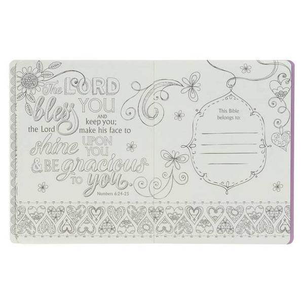 Esv My Creative Bible For Girls - Pink Floral