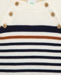 Block Stripe Sweater Romper
