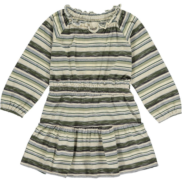 Green Multi Stripe Willow Dress