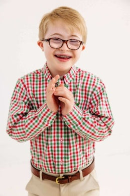 Deans List Dress Shirt | Richmond Red and Kiawah Kelly Green Gingham
