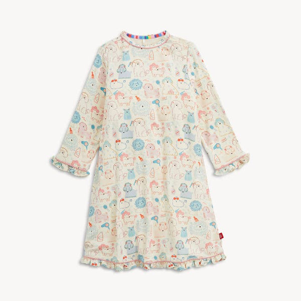Poodle Pawlor Rf L/S Nightgown