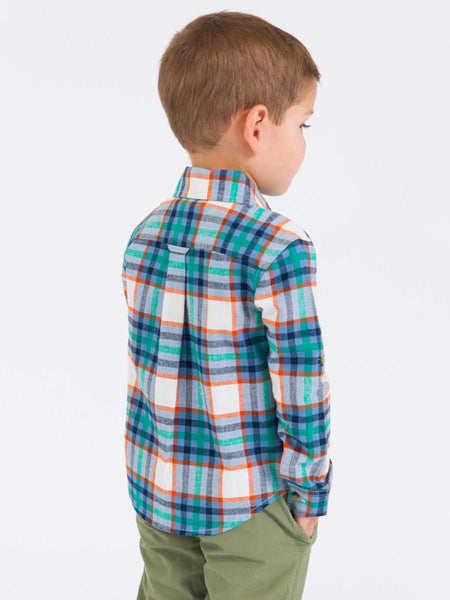 Peyton Plaid Long Sleeve Button Down Shirt