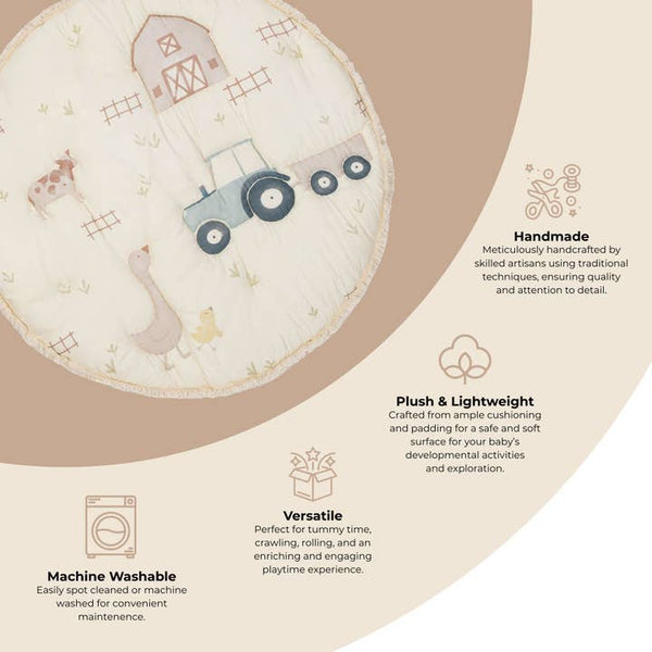 Charlie Farmhouse Quilted Play Mat