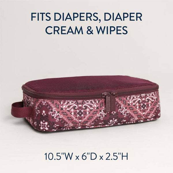 Pack Like A Boss Packing Cubes  - Paisley Wine