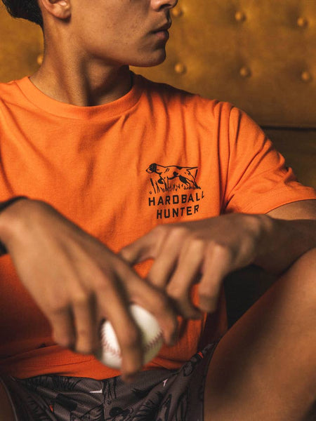 Hardball Hunter Hunting Badge T-Shirt (Blaze Orange)