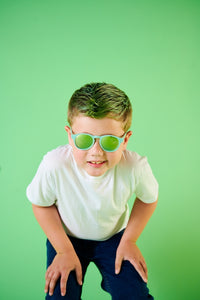 Baby/Kids Polarized Keyhole Sunglasses-Seafoam Blue