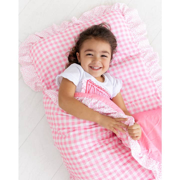 Sugar Bee Preschool Nap Mat - Pink Gingham