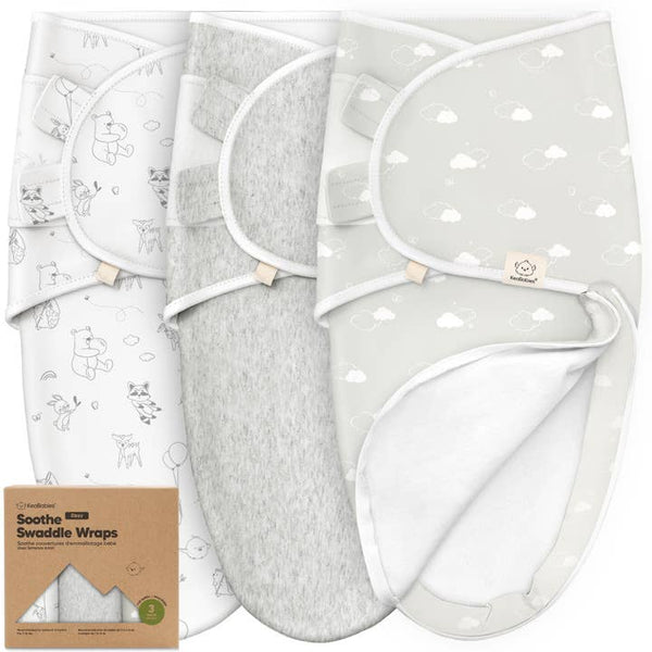 KB 3pk Soothe Baby Swaddles 0-3 Months - Aspire
