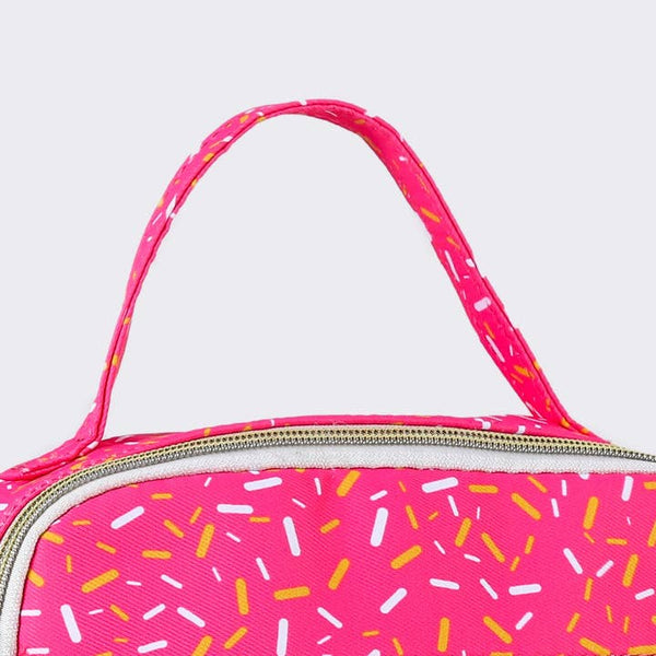 SK Ice Cream Drip Canvas Lunch Box - Pink