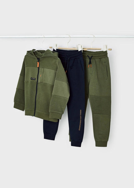 3-Piece Tracksuit-Olive Green