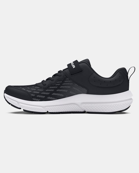 UA Assert 10 AC Wide Running Shoes- Black/White