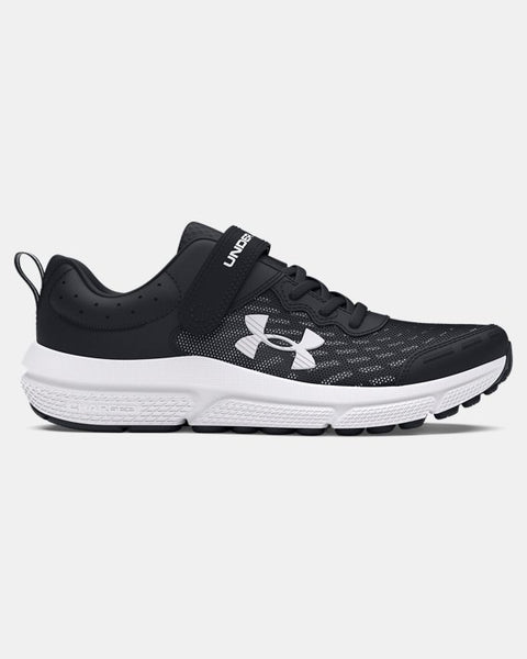 UA Assert 10 AC Wide Running Shoes- Black/White