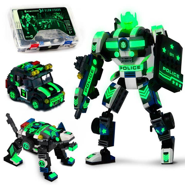 Police Robot Glow in the Dark 3-in-1