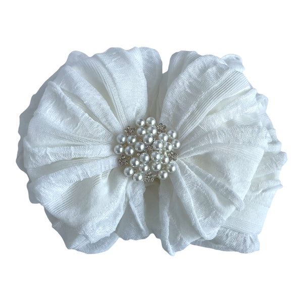 Pearl Ruffled Headband