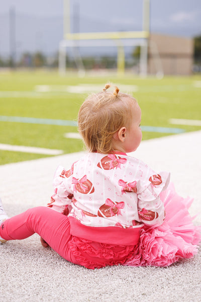 Blitz And Bows Ruffle Crewneck Sweatshirt
