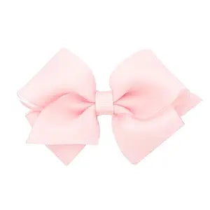 XS Organza & Grosgrain Overlay Hair Bow